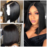 Bob Style Straight Lace Wig Natural Black #1B