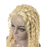 #613 Deep Wave 4x4  Transparent Closure Lace Wig 180% Density