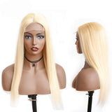 #613 Straight 4x4  Transparent Closure Lace Wig 180% Density