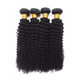 Bundle Deals Deep Curly Virgin Human Hair Natural Black