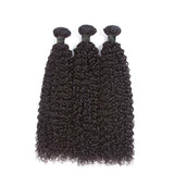 Bundle Deals Kinky Curly Virgin Human Hair Natural Black