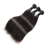 Straight Virgin Human Hair Natural Black Bundles